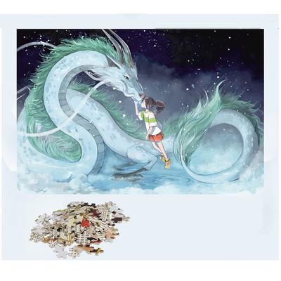 Educational Puzzle Game for Children and Adults with High Definition Cartoon 1000 Pieces