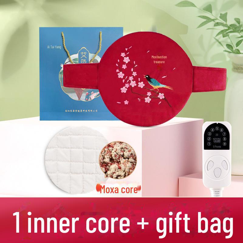 Ηλεκτρική Θερμαινόμενη Ζώνη Μοξοθεραπείας για Μέση και Κοιλιά με Ζεστή Κομπρέσα Αψιθιάς.