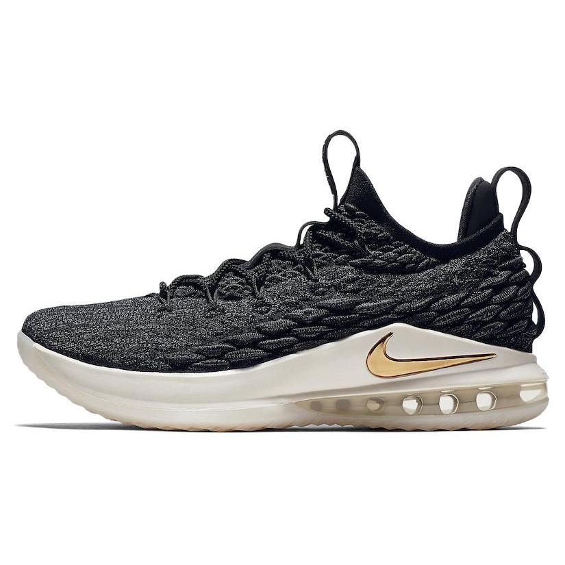 Nike LeBron 15 Low Black Metallic Gold Men s AO1756-001 EU 40.5