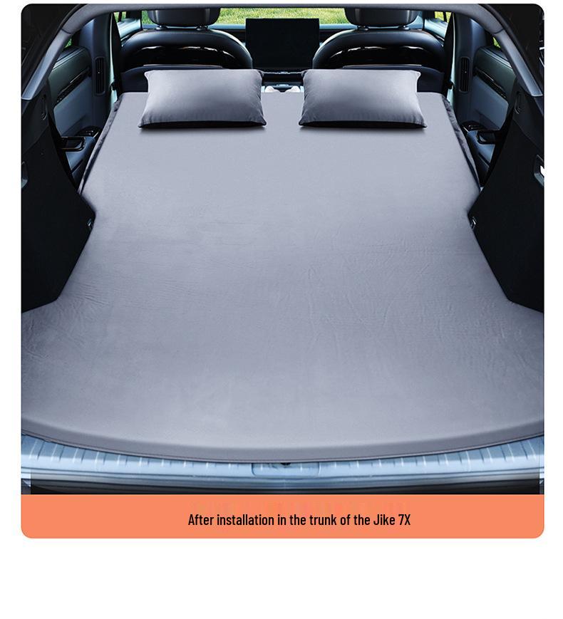 Jike 7x Compatible Car Sleeping Mat: Mattress for Rear Seat & Trunk