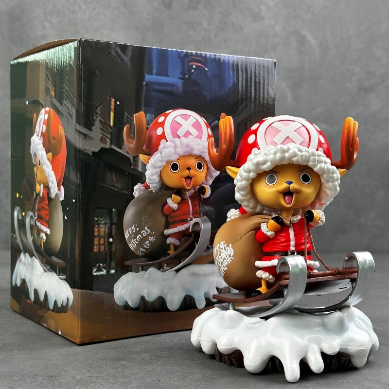 

One Piece Chopper Christmas Figure Model - Anime Desktop Ornament Gift Box