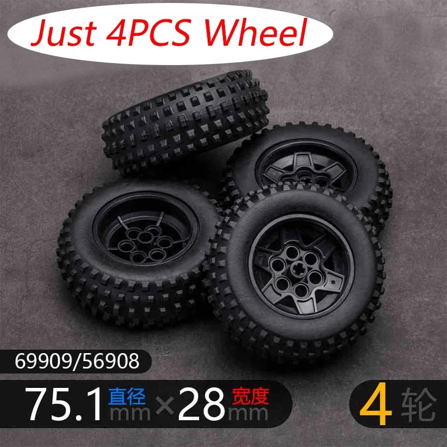 4WD Four-wheel Drive Independent Suspension Differential Chassis Steering Axle MOC Building Blocks Tech Car Parts Toys Kids Gift