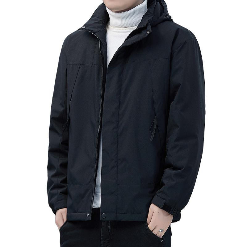 Winter Graphene Warm Cotton-padded Clothes Men's Thickened Down Cotton-padded Clothes Outdoor Windproof Cotton-padded Jackets Hooded Jackets