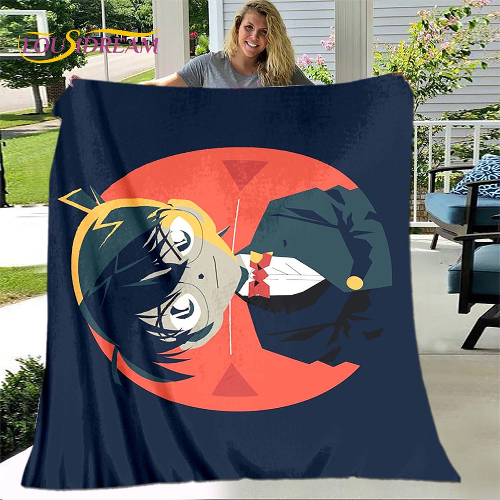 Anime Detective Conan Cartoon Soft Plush Blanket,Flannel Blanket Throw Blanket for Living Room Bedroom Bed Sofa Picnic Cover 3D