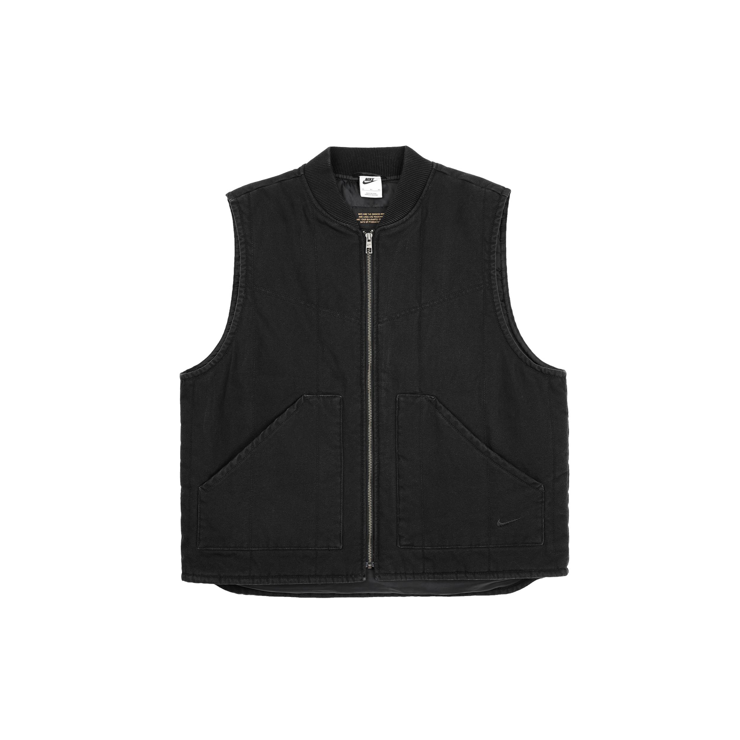Nike Vests Men`s Black Baseball Collar