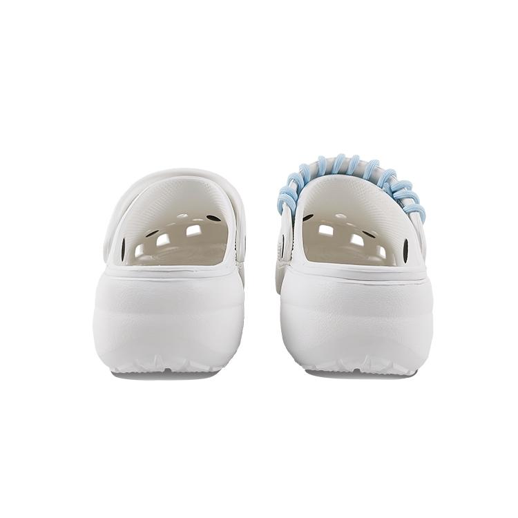 Crocs Classic Platform Clog EVA Starfish Cute and Versatile Classic Cloud Dok Niche Campus Style Hole Shoes Unisex White