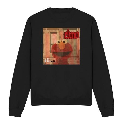 Sesame Street Unisex Adult Ellmatic Elmo Sweatshirt