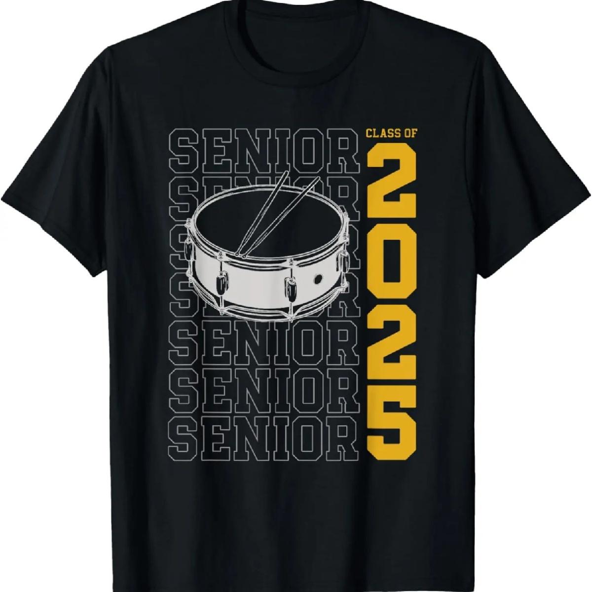 

Class of 2025 Senior Drums for Drummer Or Percussionist T-Shirt XXXXXL різнокольоровий