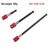 Red Hex Shank 300mm Quick-Release Self-Locking Screwdriver Bit Extension Rod