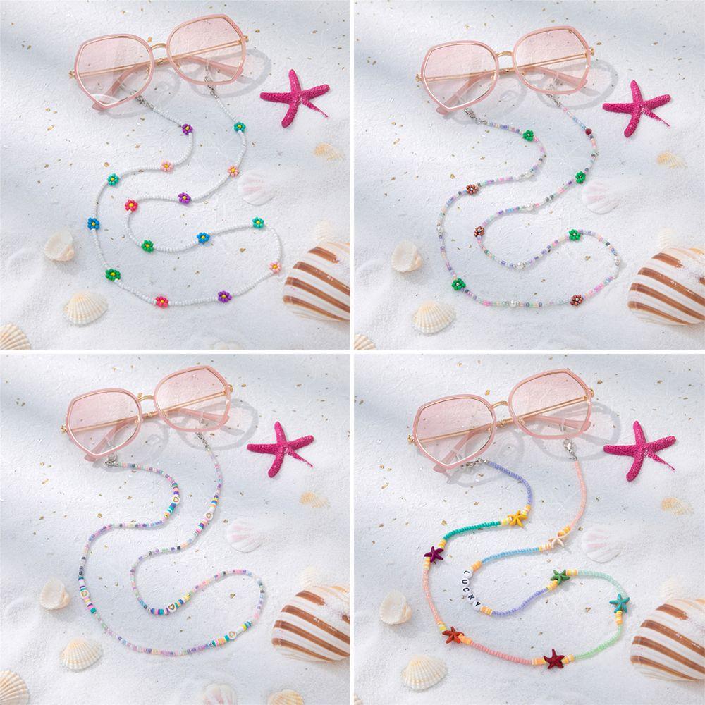 Accessory Flower Bead Colorful Glasses Lanyard Eyeglass Chain Sunglasses Rope Neck Strap Cord
