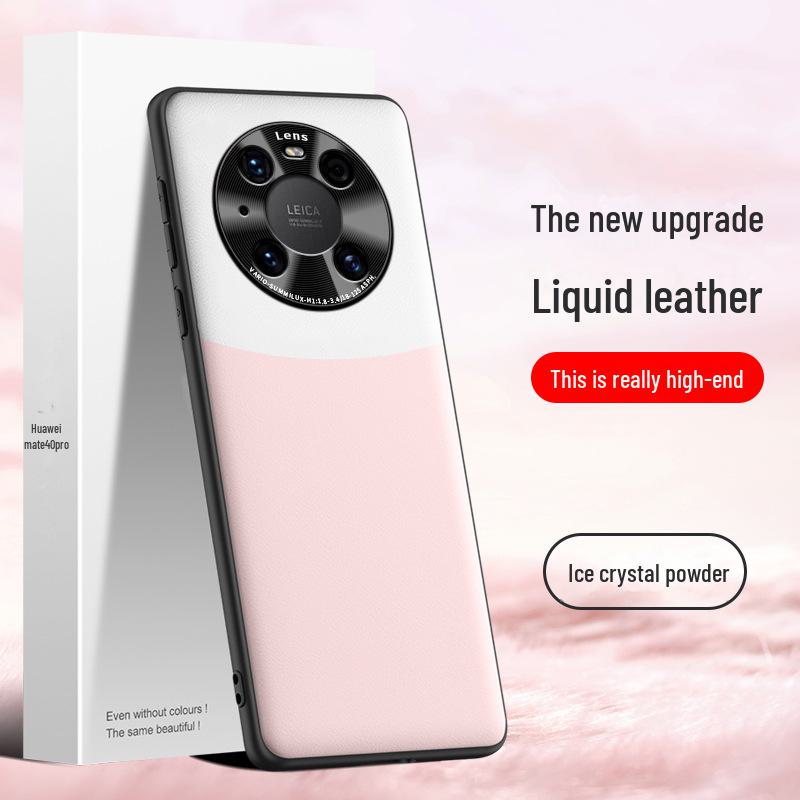 Huawei Mate40 Pro Liquid Leather Anti-Fall Protective Case - Single Piece Available.