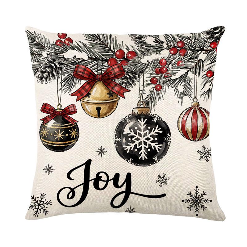 Christmas pillow cover digital printing cushion Christmas theme sofa pillow