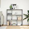 VidaXL Room Divider Shelf Sonoma Grey 102x29x103.5 Cm, Shelf, Bookcase, Storage Shelf, 858053