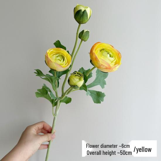 High-Quality Silk Ranunculus, Lotus, and Peony Artificial Flowers for Home Decor or Photography Props