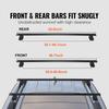 Roof Rack Cross Bars, Compatible with 2011-2021 Jeep Grand Cherokee with Grooved Side Rails, 200lbs Load Capacity, Aluminum Crossbars with Locks, for