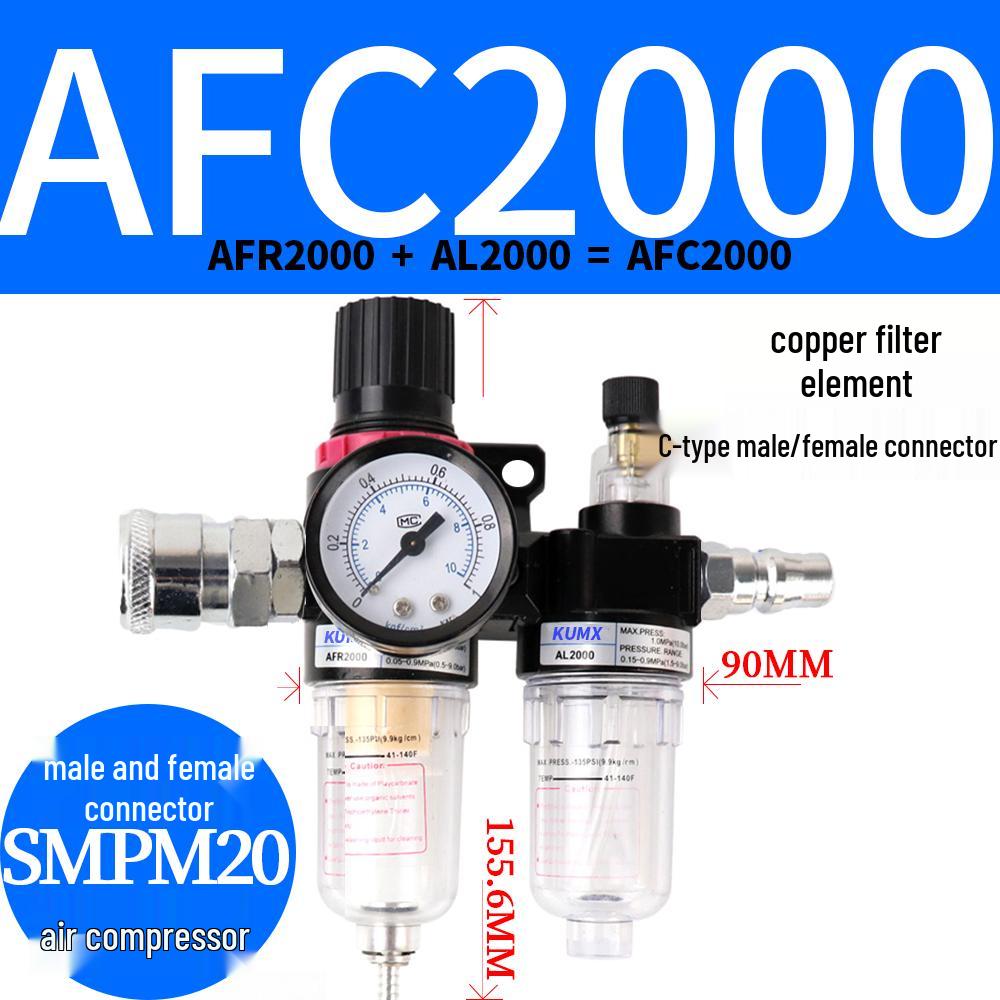 Air Source Filter & Oil-Water Separator BFC/AFC2000 AR Oil Mist AFR Pneumatic Pressure Regulator