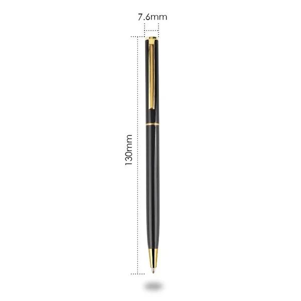 2 Twist Ballpoint Pens Classic Metal Business Administration Office School Stationery Retractable Smooth Writing Signature Pen