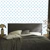 Hearts Wallpaper White and Azure 50x1000