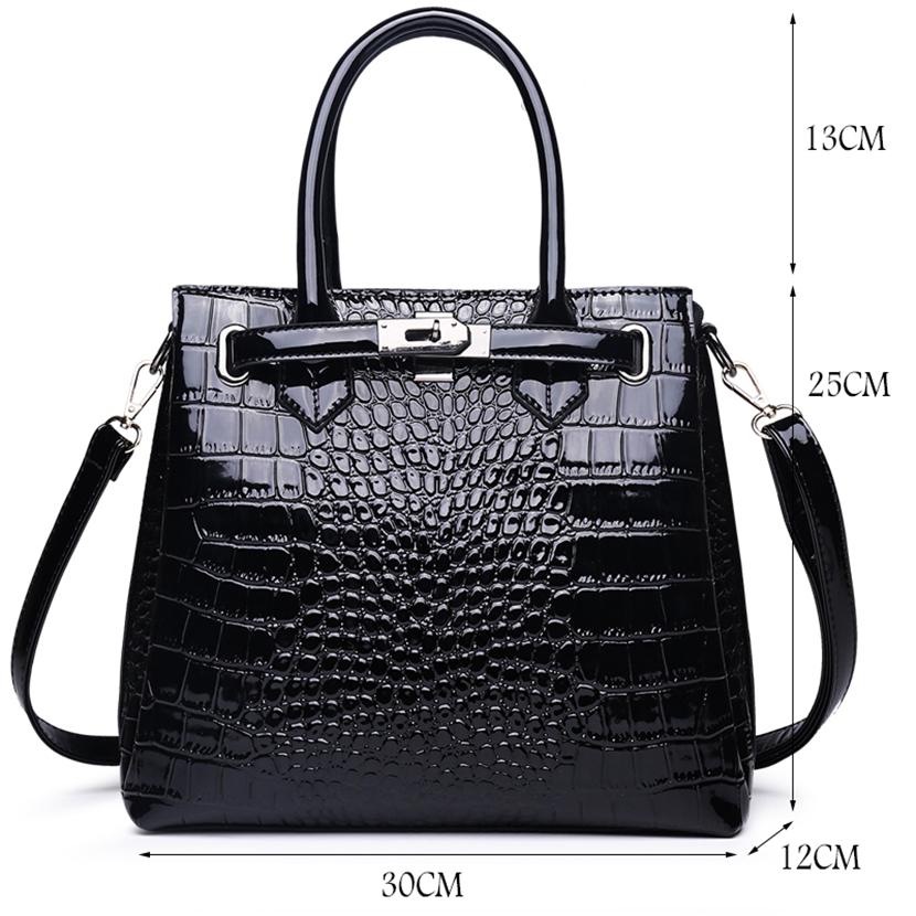 Módní Krokodýlí vzor Dámské Kabelky Luxusní Dámské Tašky Návrhář Big Tote Bag Značka Kožené Crossbody kabelky přes rameno pro ženy