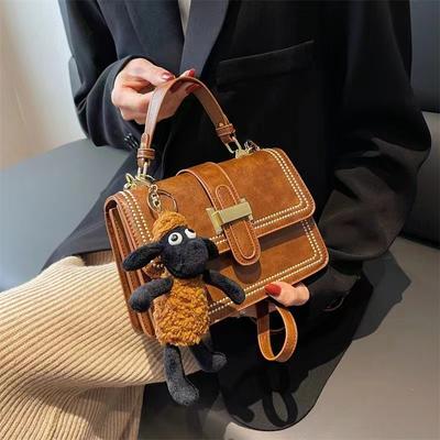 Retro Small Bag Women'S Trendy Handbag Fashion Small Square Bag Crossbody Bag