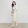 JOY SPEAKER 2025 Spring Faux Two-Piece Blazer and Skirt Set