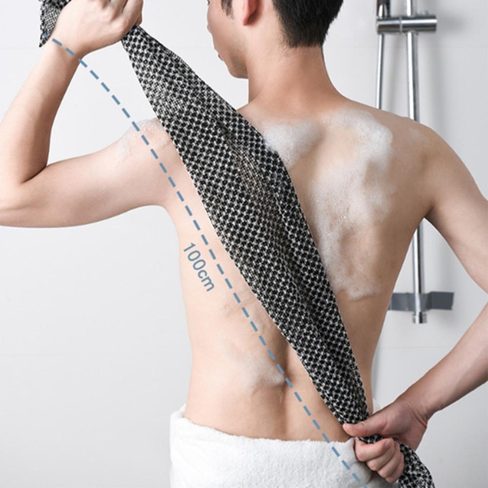 1pc Blissal Shower Scrubber 25 100cm Extra Long Exfoliating Washcloth Exfoliating Shower Towel Bath Exfoliating Towels