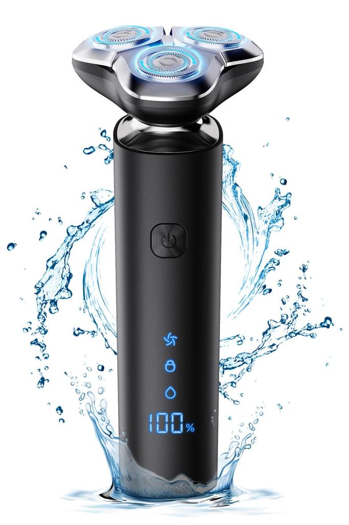 for Electric Shaver with LED IPX7 for Wet and Dry Lightweight and Low Battery Level Lock Fast Perfect for Business Carrying or as a Includes Japanese