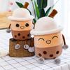 Decor Boba Cup Pillow Bubble Milk Tea Plushie Bubble Milk Tea Stuffed Doll Pearl MilkTea Plush Toys