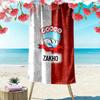 Zakho Sport Club Print Beach Towel, Large Soft Quick Dry Towel for Beach Camping Swimming