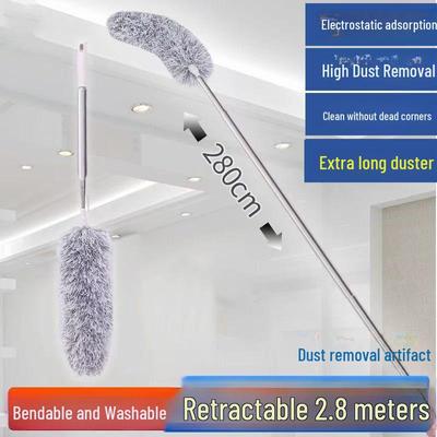 Telescopic Feather Duster for Household Ceiling Dust Cleaning