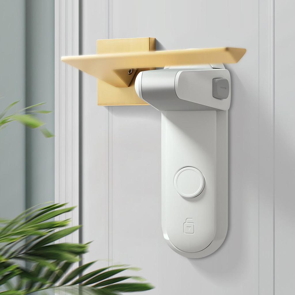 Door Lock for Kids No Drilling Universal Security Handle Latch Door Child Lock Safety Latch for Home Bedroom Living Room Kitchen