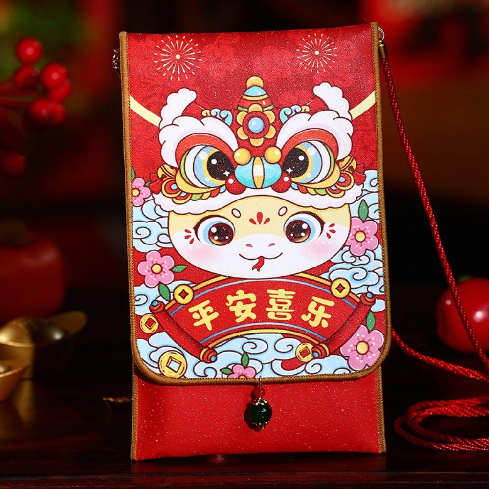 Chinese 2025 Snake Year Red Envelopes Blessing Lucky Money Pockets Money Packet  Wedding Birthday