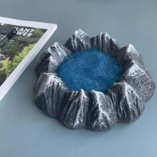 Mount Fuji Ashtray: Modern Japanese-Inspired Nordic Ornament for Living Room