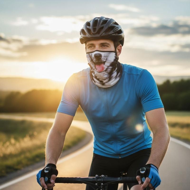 Animal Face Print Mask Sun Protections Face Scarf For Women Ideal For Summer Outdoor Activities Neck Coverage