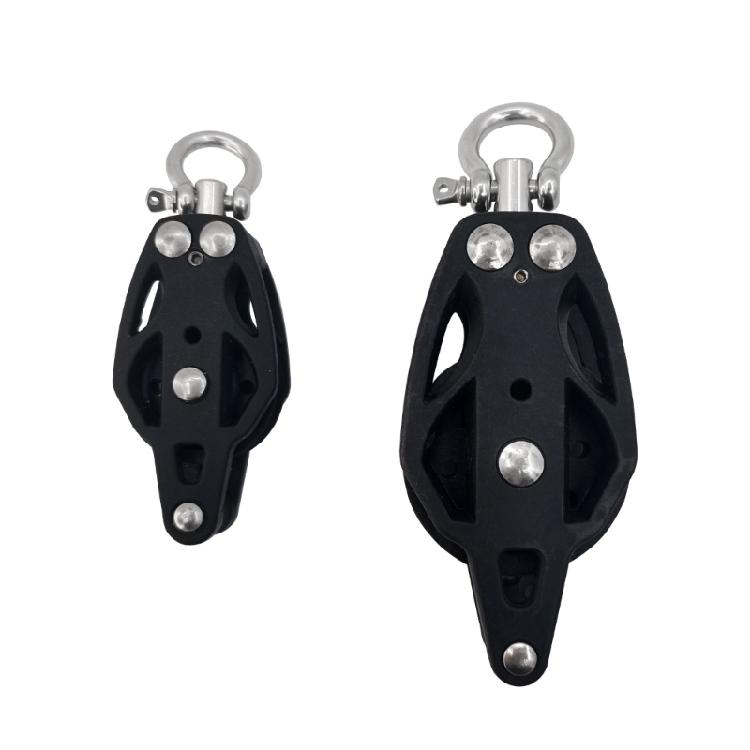 35mm/50mm Lifting Single Pulley Roller,304 Stainless Steel Single Wheel Pulley Lifting Rope Pulley Block for Kayaks
