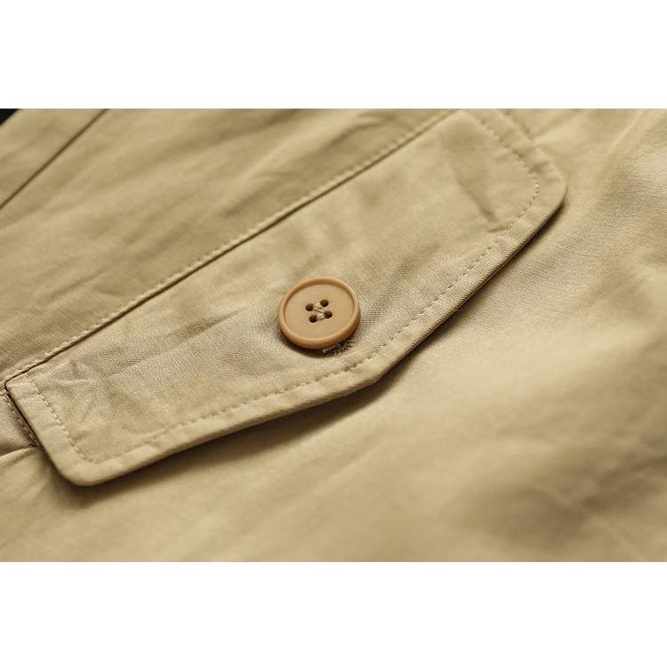 Fashion Loose Drawstring Trench Coat Double-Breasted Casual Loose Short Jacket Women's Cotton Top Spring Autumn