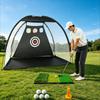 Golf Hitting Net Portable Golf Chipping Net Set Sports Training Equipment Shock Resistant Carry Bag Included For Beginners