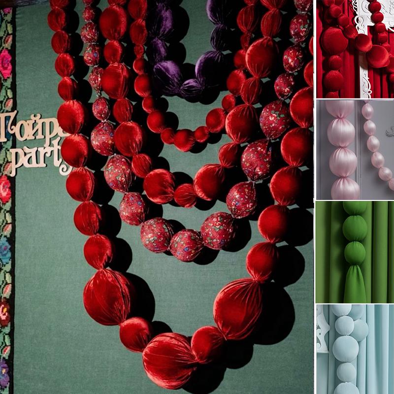 Pearl String Wedding Décor: Engagement Party Photo Prop & Window Display