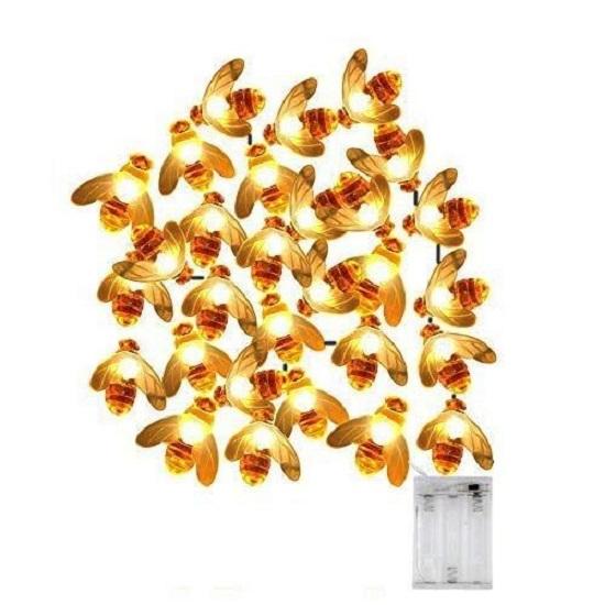 Honey Bee Serial String Light (20 Led, 4 Meters) Battery Powered Light, Waterproof Honeybee Lights for Home Decoration