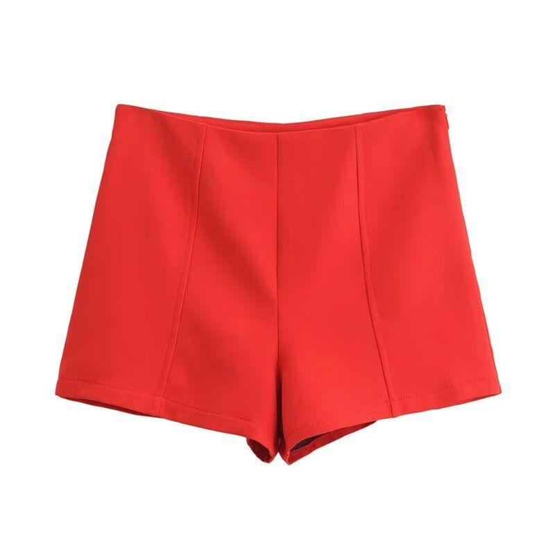 

Модный стиль 2024 Осень Новые женские топы-корсеты на бретелях с украшением стразами и пуговицами, шорты с высокой талией 8566308 Shorts M