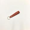 Leather Wave Edge Key Ring Holder 1Pcs Wavy Scalloped Design Soft Keychain Stylish Bag Pendant for Travel Outdoor Use
