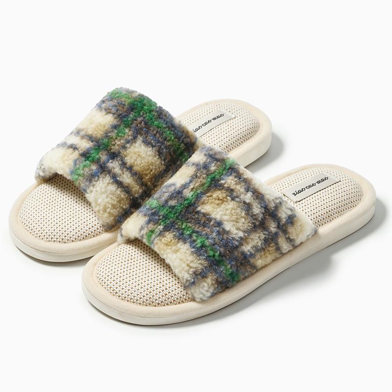 

Новые четырехсезонные льняные тапочки женские весенне-осенние домашние нескользящие и износостойкие бесшумные влагоотводящие хлопково-льняные прохладные тапочки 40-41 is suitable for 39.40 feet зелёный