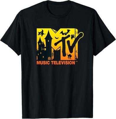 MTV - Music Television Halloween Theme Logo Design T-Shirt