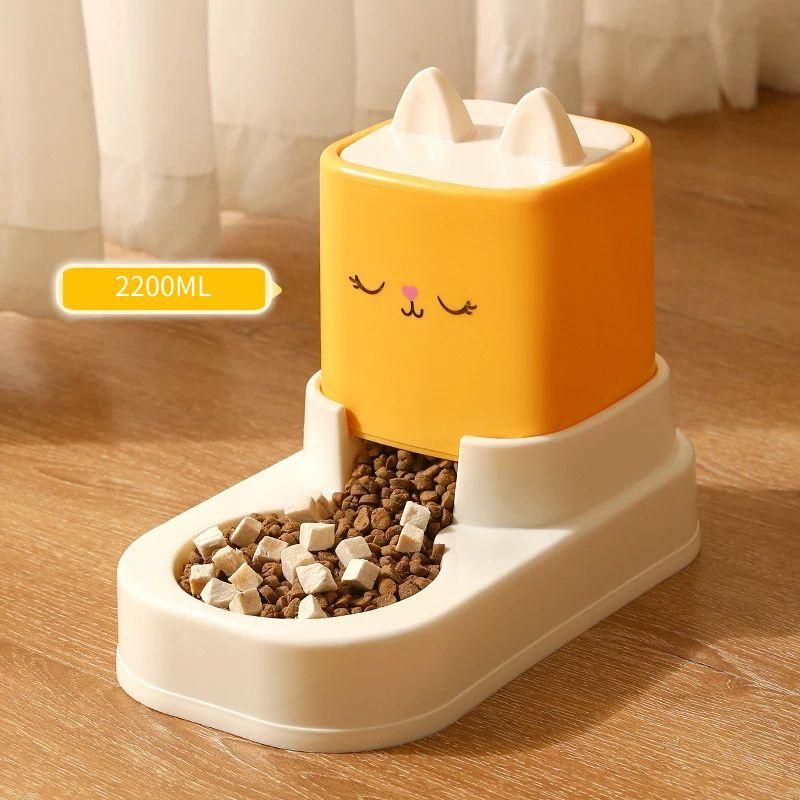 Automatic Cat Feeder Pet drinking bowl large capacity food storage bucket Easy Clean Cats Dog Accessories