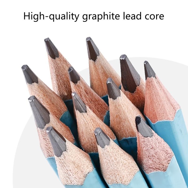 12Pieces Mixed Hardness Drawing Pencils Set Wood Handle Sketch Pencils For Sketching Shading And Art Drawing Project