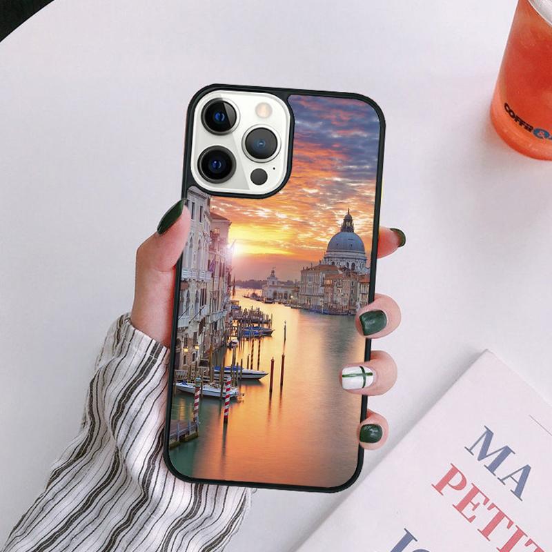 Travel Italy Street Venice Phone Case For iPhone 17 Air Plus Max Cover Shell for iPhone 17 Air 16 15 14 13 12 11 Pro Max