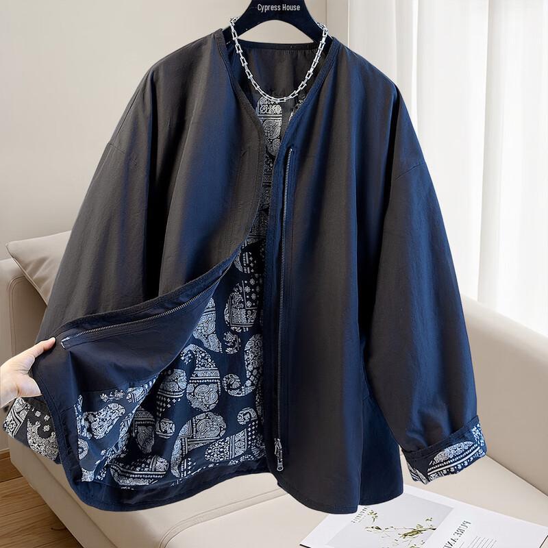 

Sibaishe Women s Solid V-Neck Loose Long Sleeve Cardigan M