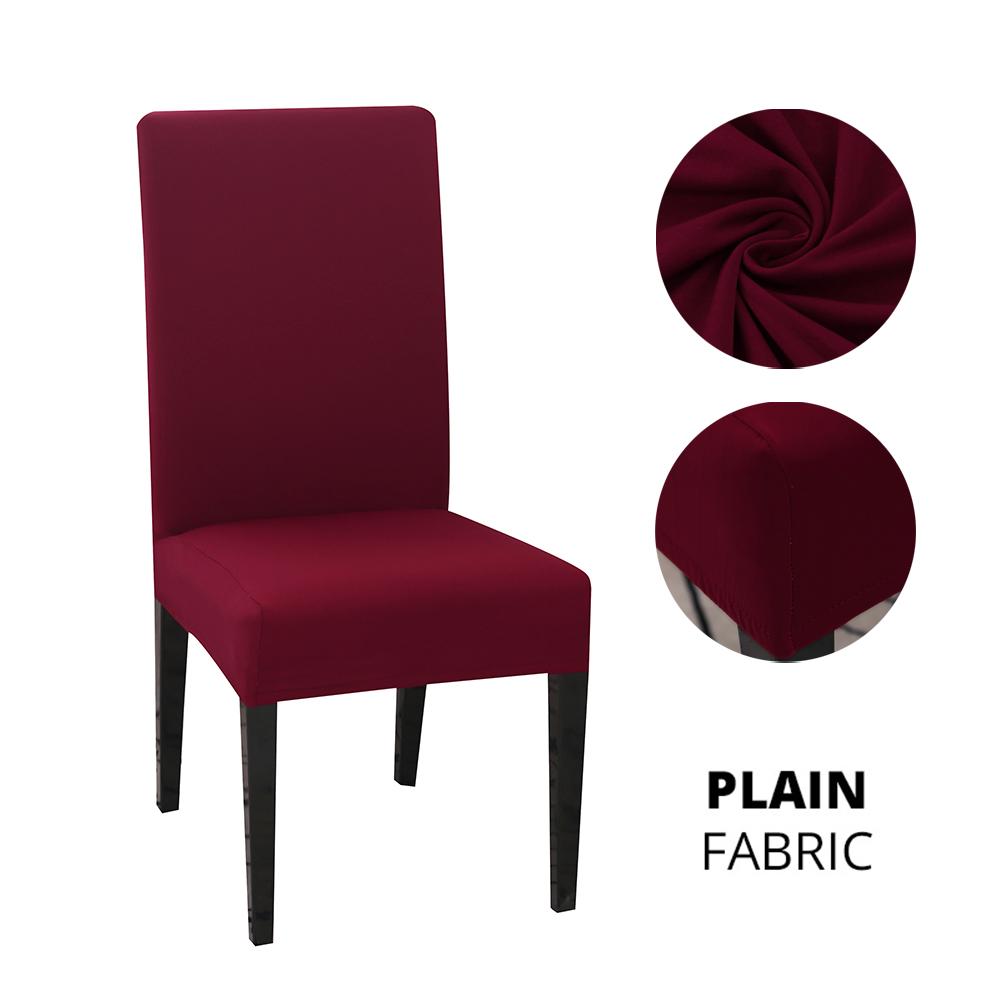 Elastic Dining Room Chair Slipcover Spandex Modern Removable Anti-Dirty Kitchen Seat Stretch Chair Covers For Banquet Party