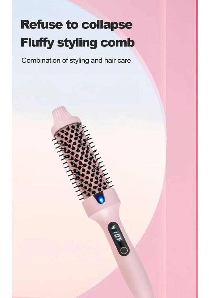 38mm Fluffy Curling & Straightening Comb: Dual-Use Electric Styling Iron