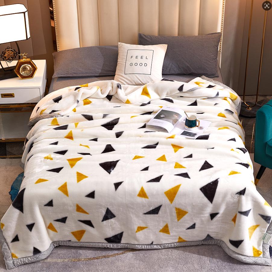 New Double-Layer Raschel Blanket - Thick Winter Nap Cover & Wedding Gift